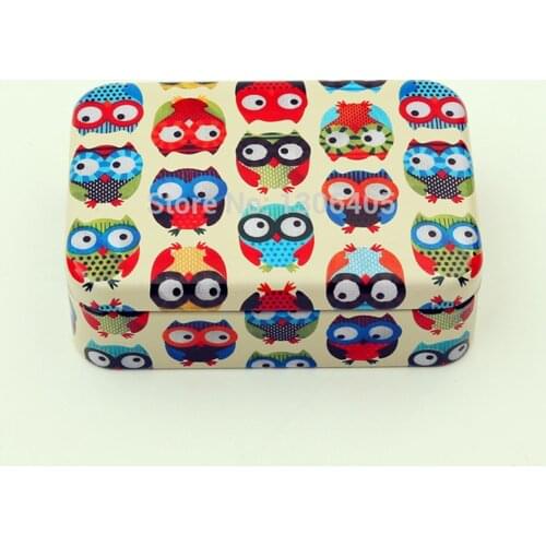 Storage Metal Box Organizer/Tin/First Aid box First Aid British American Flag Eiffel Tower SOS Container boite de rangement