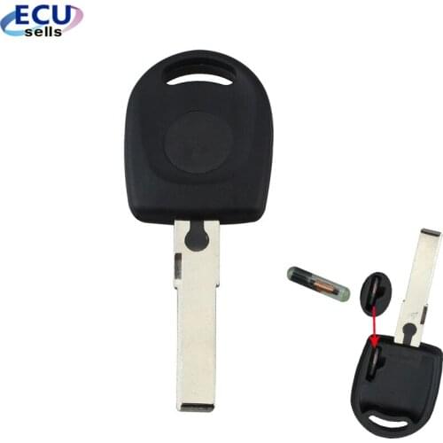NEW Uncut Blade Blank Replacement Fob Car Ignition Key Transponder Chip ID48 For VW Volkswagen SKoda SEAT key Case