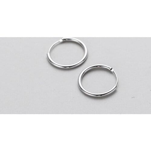 Silver 925 Jewelry Sterling Silver Earrings Round Earrings Simple Fashion Button Womens Earrings Party Fashion Silver Earrings