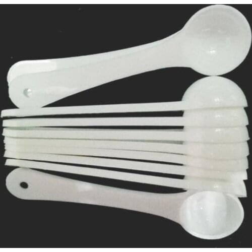 1G Professional Plastic 1 Gram Scoops Spoons For Food Milk Washing Powder Medcine White Measuring Spoons SN1925