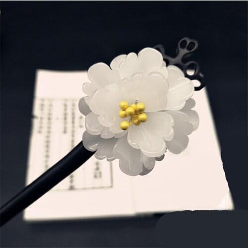 1pcs Chinese Style Wooden Hairpin for Hanfu Cheongsam Retro Hair Stick Daily Headwear Decor Prop Women Girl Gift
