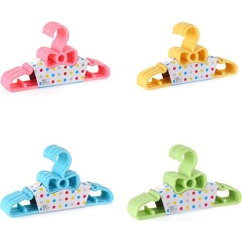 10pcs Set Childrens Bow Hanger Home Baby Clothes Hanger