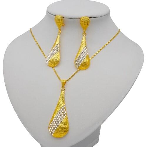 2021 Simple Pendants And Earrings Womens Jewelry Set Necklace Fashion Jewelry Best Gift