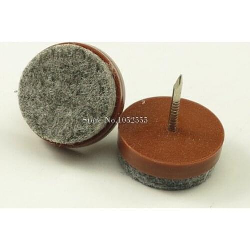 32PCS New Arrival Dia 18/20/22/24/28mm Table Chair Feet Nails Legs Glides Skid Tile Felt Pad Floor Nail Protector K301