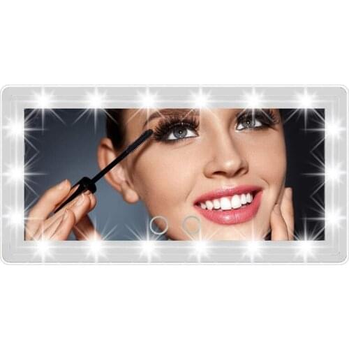 Car Cosmetic Mirror Rechargeable Makeup Travel Mirror with Touch Sensors Innovative Car Mirror Accessories