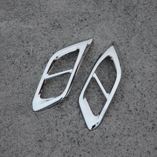 QHCP Rear Exhaust Decorative Frame Stainless Steel Car Tail Throat Trim Cover Rear Exhaust Pipe Sticker For LEXUS RX300 200T