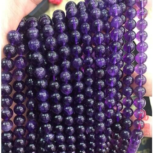 Purple Jade Bead DIY bracelet, necklace accessories, quartzite Crystal Purple Beads