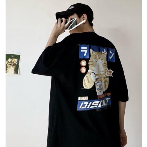 Japanese Harajuku Cartoon T Shirt for Men Women Summer Tshirt Tee Tops Graphic 90s Aesthetic Oversized Clothes Clothing 2021