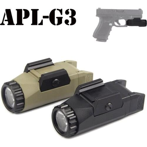 APL-G3 Gen 2 Glock Light 400 Lumens Tactical Light Pistol Light Constant/Momentary/Strobe Compact Mounted for Glock Full Size