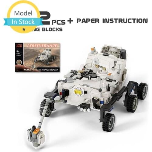 MOC Mars Transporter Space Station Rocket Lunar Lander Shuttle Ship Building Blocks Set Educational Bricks Model Childrens Toy
