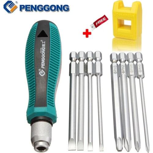 Hot ! 9 IN 1 Precision Screwdriver Set Multi-Bit Tools Repair Screw Driver Screwdrivers Kit For Cross Head For Flat Head Tool