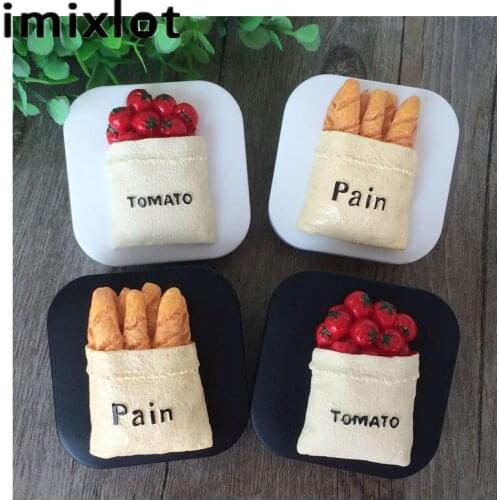 IMIXLOT Travel Glasses Contact Lenses Box Contact lens Case for Eyes Care Kit Holder Container Gift Bread Tomato Pattern