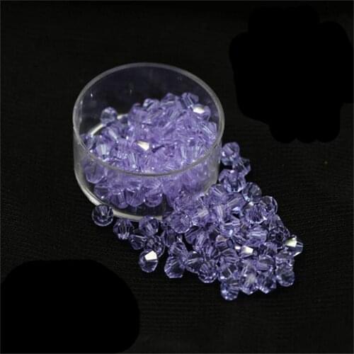 MHS.SUN 3MM-8MM Crystal Purple 16 Faceted Crystal Beads DIY Hand Craft AAA Quality Loose Bicone Crystal Beads For DIY Jewelry