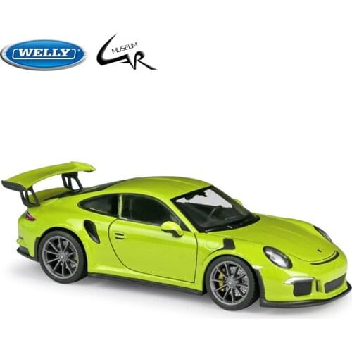 Welly 1:24 Scale Diecast Simulator Sports Car Porsche 911 GT3 RS Model Alloy Metal Toy Racing Car Toy Birthday Gifts