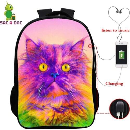 Hot Fashion Acuarelaranimal 3D Printed Backpack Children School Bag High Quality Daypack Teenager Shoulder Bags Men Bookbag 2021