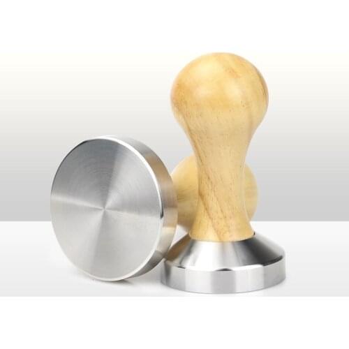 49/51/58mm Pressure Tamper Coffee Powder Hammer With 304 Stainless Steel Base Coffee Accessories Kitchen Tools Cocina Dropship