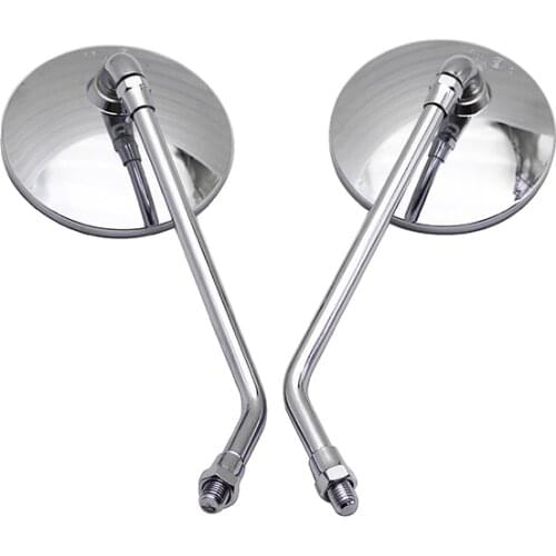 Motorcycle Rearview Mirrors Retro ABS 8/10MM Universal Black Mirror For Yamaha MT-09 Benelli TRK 502 Vespa Primavera PX 125 MP3