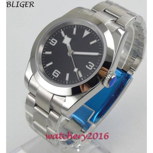BLIGER Mechanical Watches Minimalist Watch for Men Wristwatch Luxury Waterproof Automatic hombre Relogio Masculino 2019 Calendar