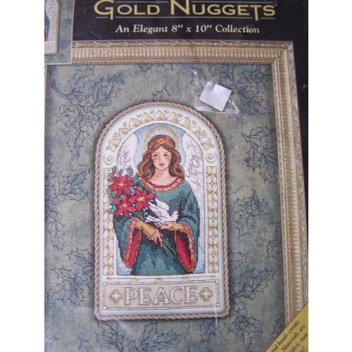 MM cross stitch kits Lovely Counted Cross Stitch Kit Angel of Peace Dove Flower Bouquet dim 08746