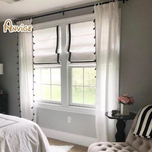 Window Treatments Window Curtains Blackout / Light Filtering Roman Blinds Roman Shades Customized