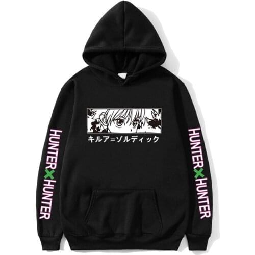 Autumn Winter Womens Hoodies Hunter X Hunter Children Pullover Mens Sweatshirt Print Killua Zoldyck Hisoka Anime Japanese Comics