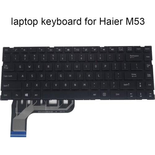 OVY English replacement keyboards for Haier M53 US qwerty notebook PC keyboard black original New laptop sales parts in stock