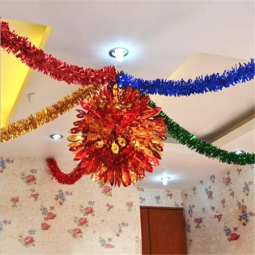 5/10/15/20M Color Striped Top Garland 2022 New Year Home Christmas Decoration and Arrangement Items Merry Christmas Navidad Xmas