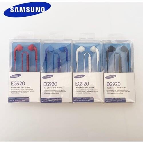Samsung Earphone EG920 Wired Headsets with Mic 3.5mm In-Ear Stereo Sport Earphones for Samsung Galaxy S6 S8 S9 S10 android