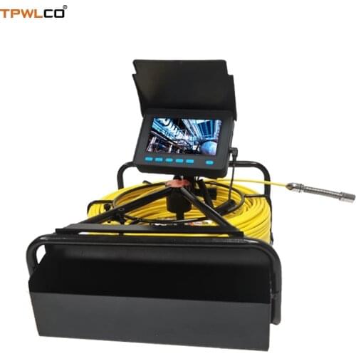 4.3" LCD Screen Drain Sewer Inspection Video Camera System Waterproof 17mm Duct Industrial Camera With 6Pcs LEDS 10-50m Cable