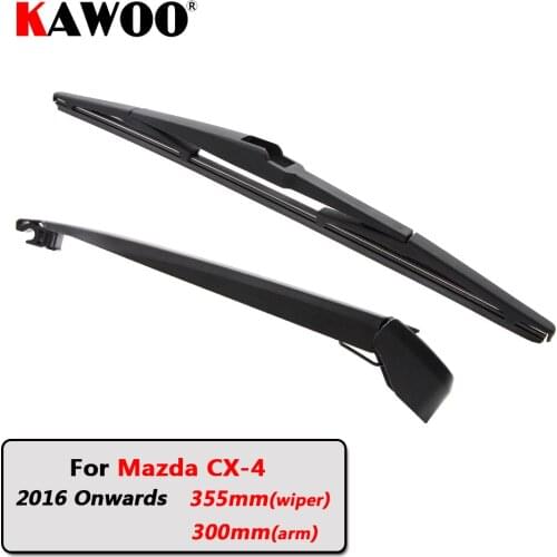 KAWOO Car Rear Wiper Blade Blades Back Window Wipers Arm For Mazda CX-4 Hatchback (2016 Onwards) 355mm Auto Windscreen Blade