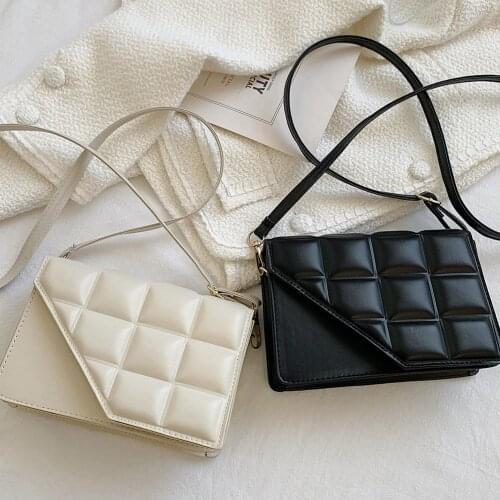 Crossbody Bag Fashion Women Leather Solid Color Chain Flap Shoulder Messenger Bags Female Casual Handbag Daily Totes