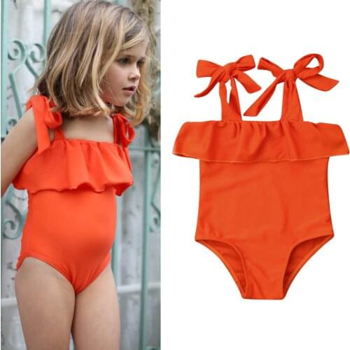 0-5Y Baby Girls Swimwear Kids Bikini Tankini Ruffles Toddler Baby Swimsuit 2021 Summer Children Beachwear детский купальник