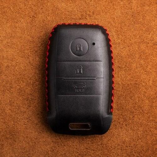 1 PCS Genuine Leather Smart Key Case Key Cover For KIA KX3 KX5 K3S RIO Ceed Cerato Optima K5 Sportage Sorento