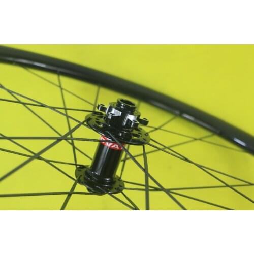 27.5er mountain bike hookless carbon front wheel 650B bicycle parts 28mm wide 25mm deep 24 holes Novatec D771SB 100mm*15mm