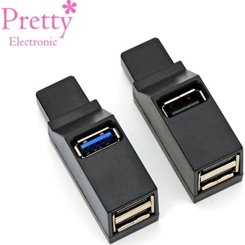 USB HUB 2.0&3.0 Splitter Adapter 3 Port Extender Converter Up to 5Gbps Transmission Speed Mouse Keyboard Scanner Data Adapters