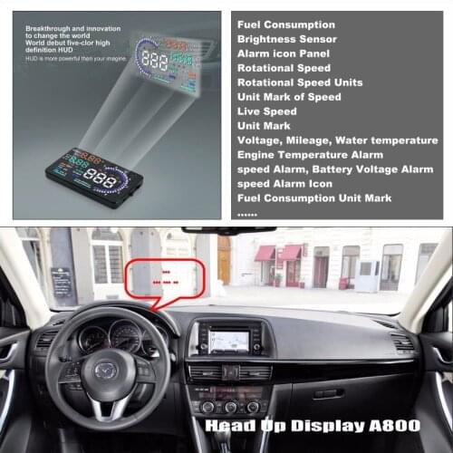 Car HUD Head Up Display For Mazda CX-5 CX 5 CX5 2013 2014 2015 Refkecting Windshield Screen Safe Driving Screen Projector