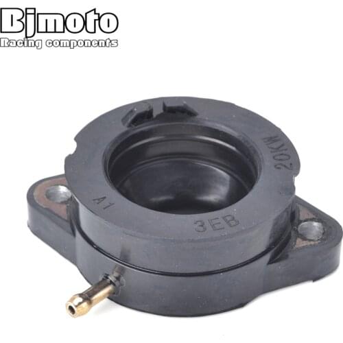 BJMOTO Motorcycle Rubber Carburetor Adapter Inlet Intake Pipe fit For Yamaha SR400 SR 400 1992-2000 SR500 SR500SP 48T 1991-1999 3GW1358600 3EB1358600