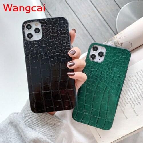 For OPPO A12 A12E A7 A5 A5s A3s F11 F9 R17 Pro F7 F5 F3 F1 Plus Luxury Crocodile Pattern Phone Case Silicone Shockproof Cover