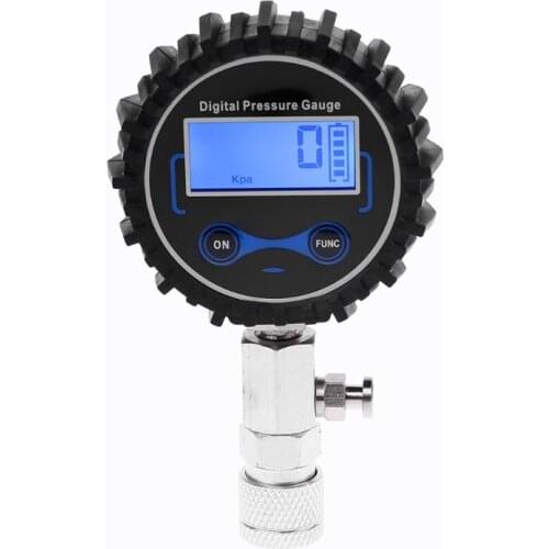 Digital Gas Engine Cylinder Compression Tester Tool Kit Car Motorcycle Pressure Gauge with Adapter