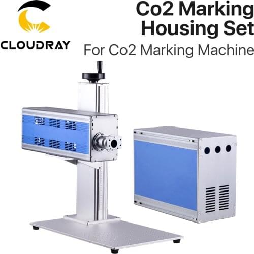 Cloudray DaWei Co2 Marking Housing Whole Set RF Laser Path Cabinet Power Supply Box 500mm Lift Table for DIY Co2 Marking Machine