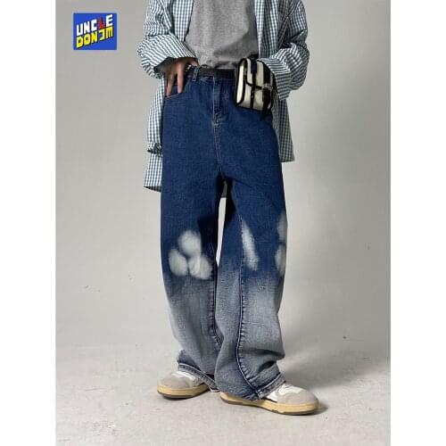 UNCLEDONJM Gradient jeans men designer jeans for men Hip Hop denim jeans 2021 fashion men clothing vintage jeans men U158