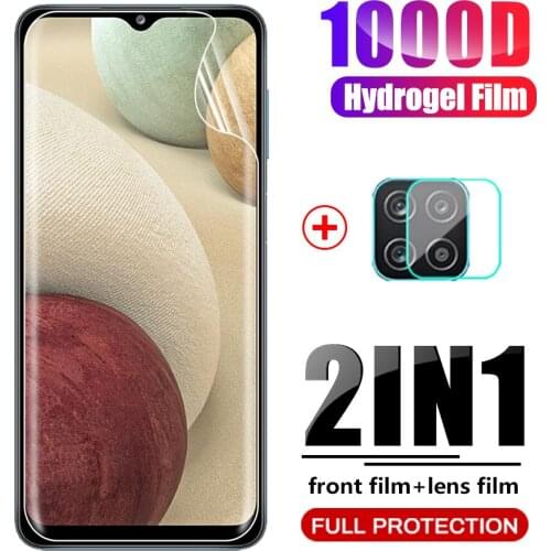 Sansung a12 hydrogel film anti-scratch camera lens screen protectors film not glass 6.5" for samsung galaxy a12 a 12 12a film