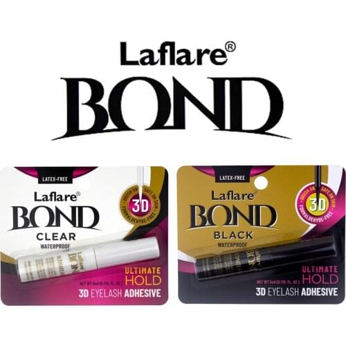 LAFLARE Eyelash Glue 5ml Professional Dark Black Clear White Waterproof False Eyelashes Adhesive Eye Lash Cosmetic Make up Tools