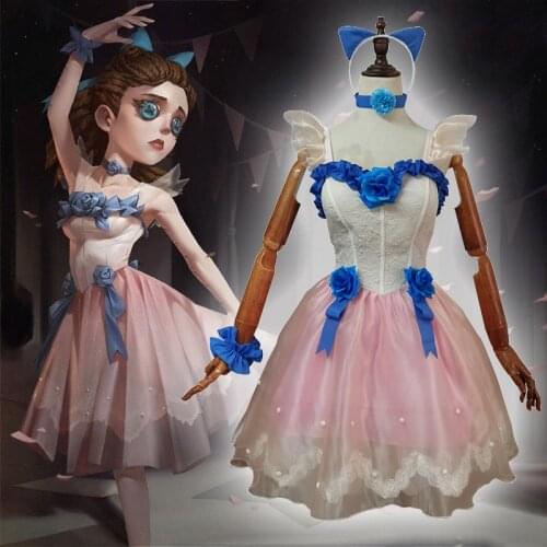 Game Identity V Cosplay Costumes Survivor Perfumer Vera Nair Cosplay Costume The Red Shoes Skin Uniforms Pink Suits Dresses