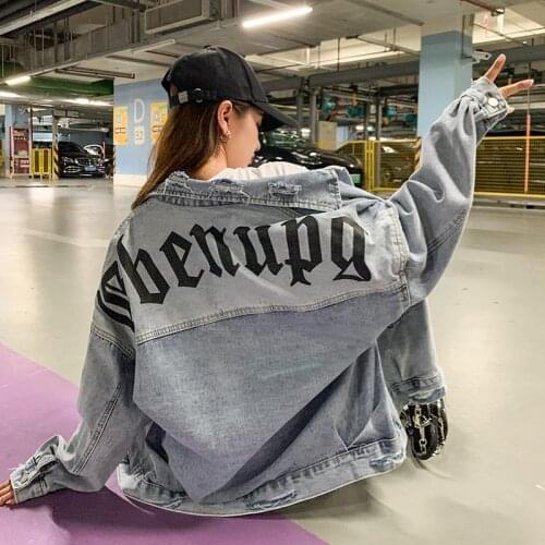 Handsome Cowboy Jacket Womens Early Autumn Loose Korean Jacket 2020 Spring and Autumn Joker Jacket