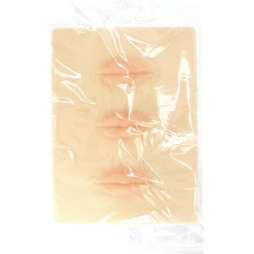 KZBOY Soft High Quality 3D Silicone Fake Tattoo Lip Practice Skin Permanent Makeup Lip Pads for Beginner Practice