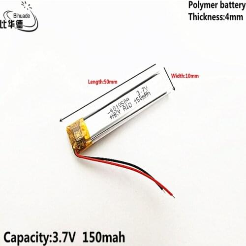 Good Qulity Liter energy battery 3.7V,150mAH 401050 Polymer lithium ion / Li-ion battery for tablet pc BANK,GPS,mp3,mp4