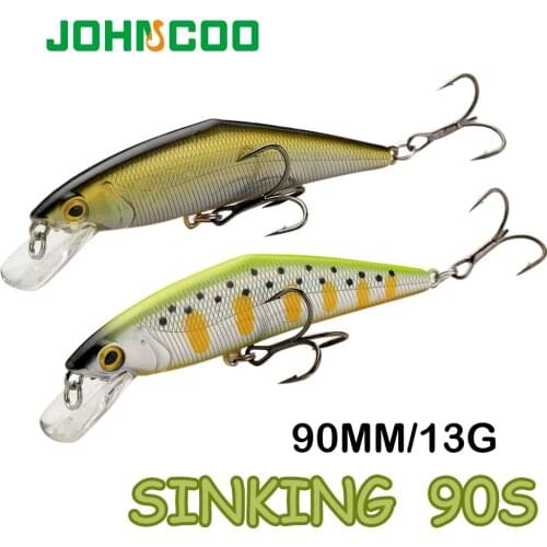 Slow Sinking Minnow 90mm 13g Plastic Hard Bait Swimbait ABS Fishing Bait Leurre Souple Peche Leurre Leurres Nouveaute 5.1