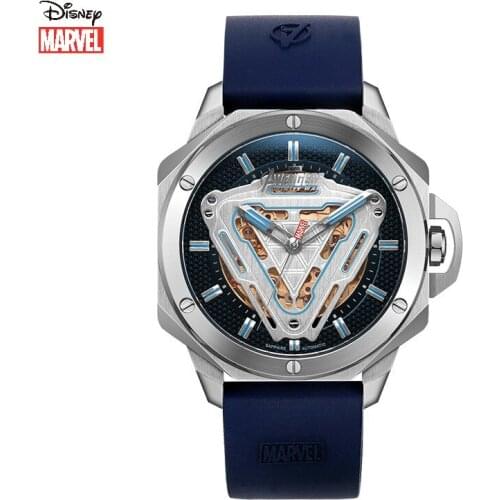Disney Marvel Watch men mechanical automatic hollowed-out mens new belt leisure trend personalized wrist watch