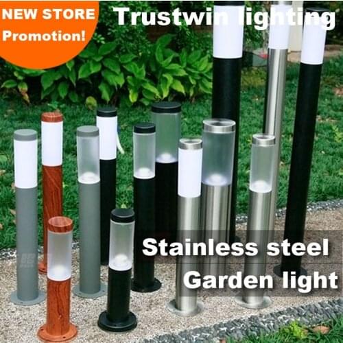 110V 220V 60cm 100cm 1M outdoor post light waterproof IP65 stainless outdoor Garden light lawn light post lamp bollard light